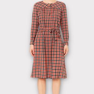 Vintage Page Boy Dallas Women’s Dress Size 4 Gingham Checkered 1970s 1980s